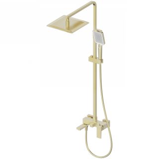 Душевая стойка Wonzon & Woghand Cube 2.0 WW-88047068-BG брашированное золото